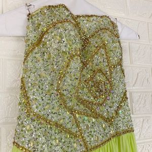 Terrani Couture Beaded Prom Dress